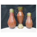 Lot Of 3 Metal Wall Decor - Tallest Is 18"
