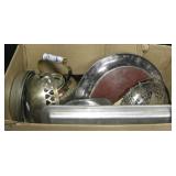 Large Box Of Assorted Silver Plated Items