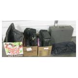 Large Lot Of Travel Bags & Hard Sided Suitcase