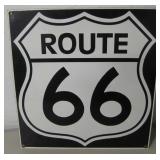 Ande Rooney Porcelained Steel Route 66 Sign