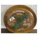 Okinawa Japan Vintage US Military Wood Plaque