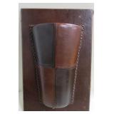 Naugahyde Dry Floral Arrangement Wall Pocket