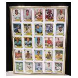 1981 Fleer Baseball 25-Card Framed Collage