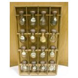 Wall Hanging 16 Jar Spice Rack - 12" x 20.5"