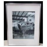 Framed Boeing B-17G Bomber B&W Photo - 11" x 14"