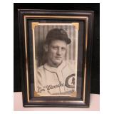 Framed Vtg "Lon" Warneke Baseball Photo 5" x 7"