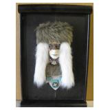 Native Style Art w/ Fur, Stones & Beadwork