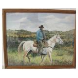 Framed Western Print - 21.5" x 17.5"