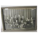 Vintage B&W Family Photo - 10.5" x 7.5" Framed