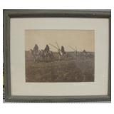 Framed 19th Century Native American Photo Print