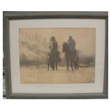 Framed 19th Century Native American Photo Print