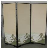 Asian 3-Panel Room Divider Or Privacy Screen