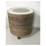 19" Tall Twisted Bark Covered Ottoman w/ Storage