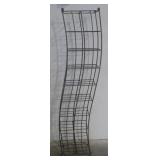 Wavy Shaped Metal CD Storage Rack - 52.5" Tall