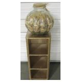28.5" Tall Shelf Unit & 13" Dia. Decor Pasta Jar
