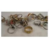 Lot Of 26 Vintage Miscellaneous Rings