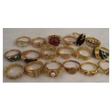 Lot Of 18 Miscellaneous Rings