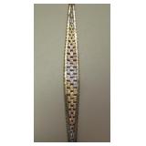Gold Filled Sterling Silver Tri-Color Bracelet
