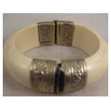 Vintage Carved Bone Bracelet