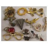 Lot Of 14 Miscellaneous Vintage Pins