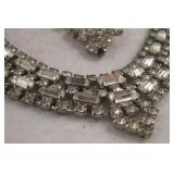 Lot Of 2 Vintage Rhinestone Necklaces