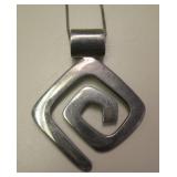 NA Sterling Silver Pendant Necklace - 12 Grams