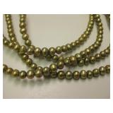 Colored Natural Pearl Necklace