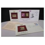 3 Gold Replica Stamp Set w/ 1 Data Card