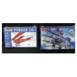 2 NIP Models - Fokker DR-1 & Fokker F.1 Airplanes
