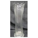 12.5" Tall Clear Glass Vase