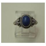 Vintage Sterling Silver & Lapis Lazuli Ring