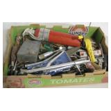 Box Lot Of Tools & Fire Extinguisher