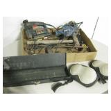 Box Of Power Tools, Hammer, Storage & More