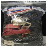 Large Bag Of Belts - Leather, Beaded & More