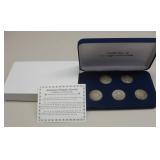 5 - WWII Era Silver Walking Liberty Half Dollars