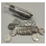 Roll Of 1964 BU Jefferson Nickels
