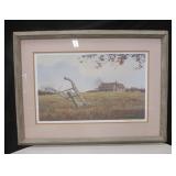 Framed Jim Harrison Pencil Signed Print