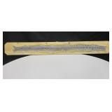 40" Rattlesnake Skin Mounted On Display Board