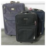 Lot Of 3 Wheeled Telescopic Handled  Suitcases