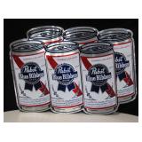 Pabst Blue Ribbon 6 Pack Tin Art Panel