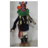29.5" Tall Velvet Shirt Kachina w/ Squash Blossom