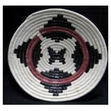 Ceramic Navajo Style Coiled Basket - 12" Diameter