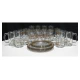 31 Piece Christmas Glasses 7 Plates