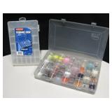 2 Organizers - 1 Filled With Miscellaneous Beads