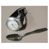 Swatch Irony Watch & Christmas Silverplate Spoon