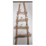25" Pueblo Kiva Ladder With Attached Figures