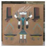 12" x 12" Yei-Dancer Sand Painting - Signed
