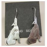 Sterling Silver Native American Earrings