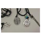 4 Sterling Silver Pendant Necklaces