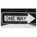 36" x 12" Reflective Metal "One Way" Sign